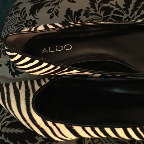 COPY - ALDO zebra prints flats with small heel. 1… - Picture 2 of 3